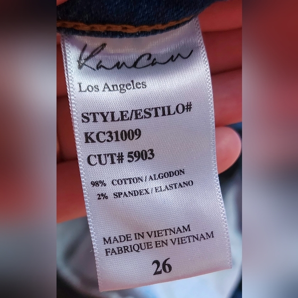 Kancan Distressed Skinny Jeans Size 26 - Picture 5 of 7